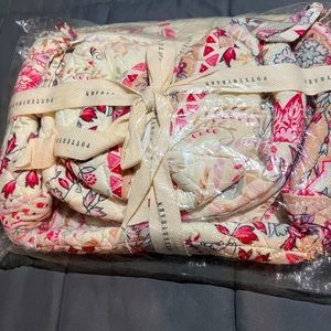 Pottery Barn cosmetic bags x3